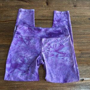 Purple Tie-Dye Leggings